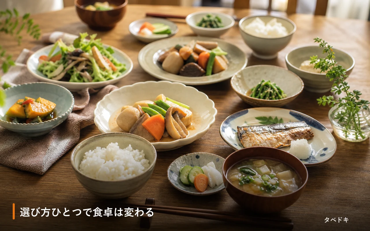 選び方ひとつで食卓は変わる