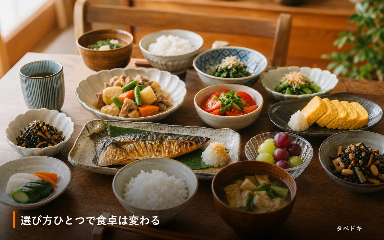 選び方ひとつで食卓は変わる
