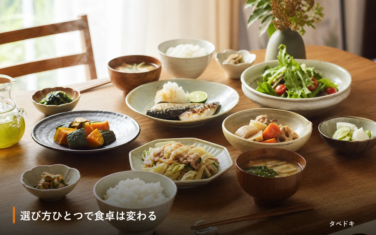 選び方ひとつで食卓は変わる