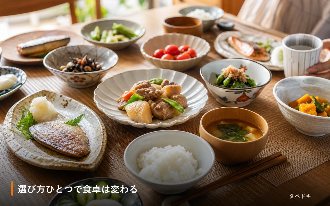 選び方ひとつで食卓は変わる