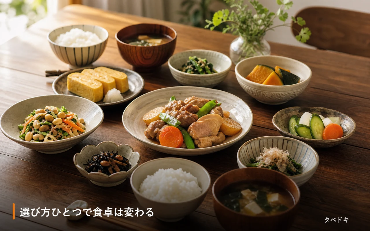選び方ひとつで食卓は変わる