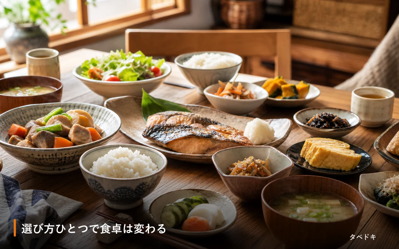 選び方ひとつで食卓は変わる