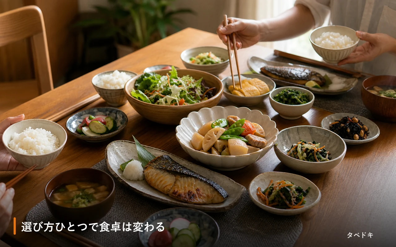 選び方ひとつで食卓は変わる