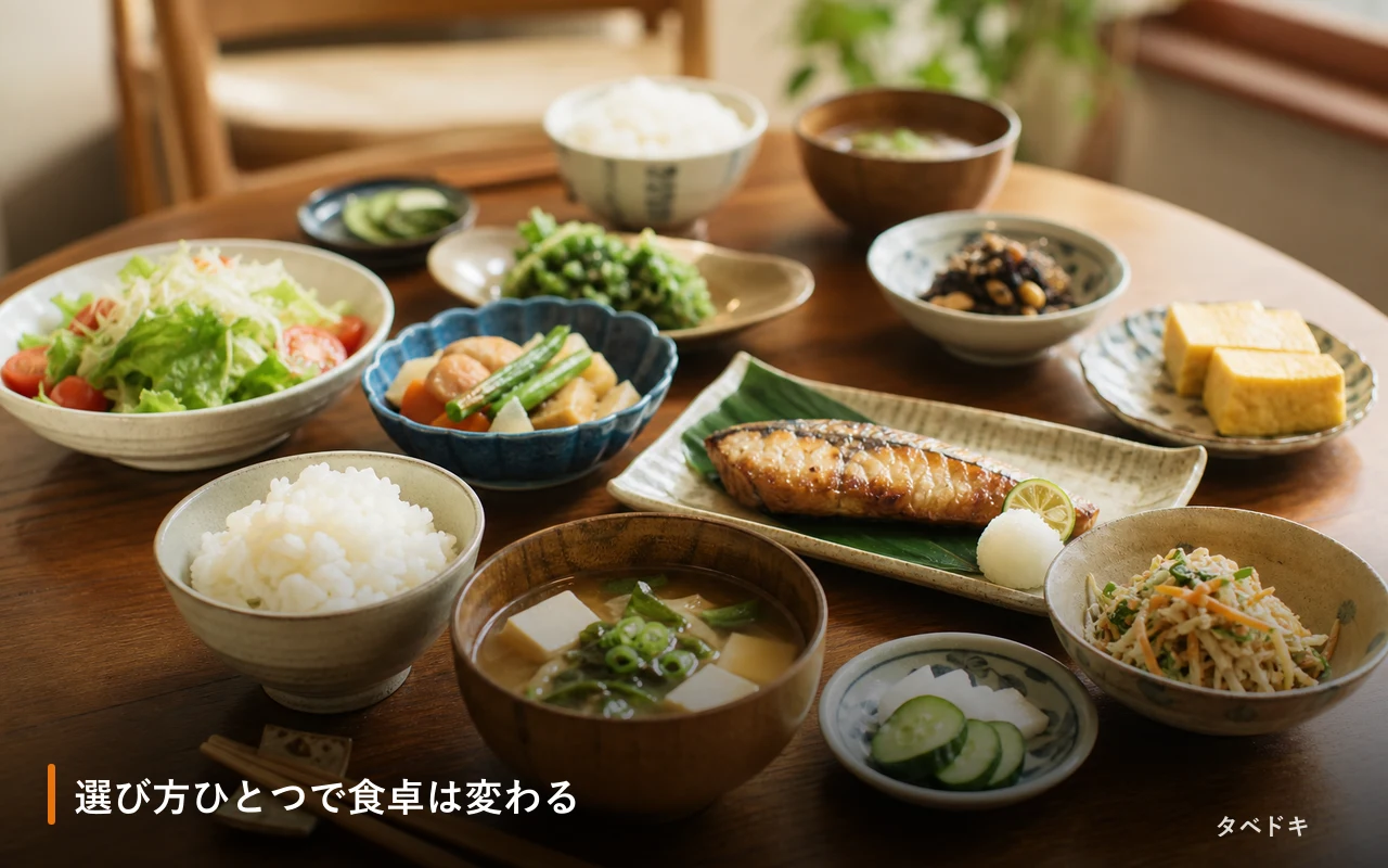 選び方ひとつで食卓は変わる
