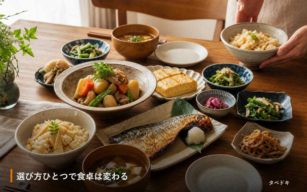 選び方ひとつで食卓は変わる