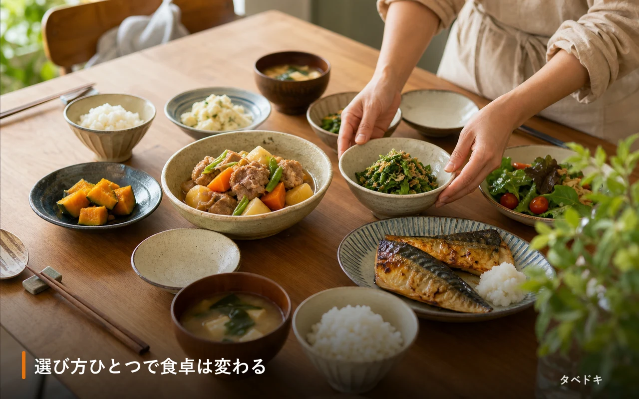 選び方ひとつで食卓は変わる