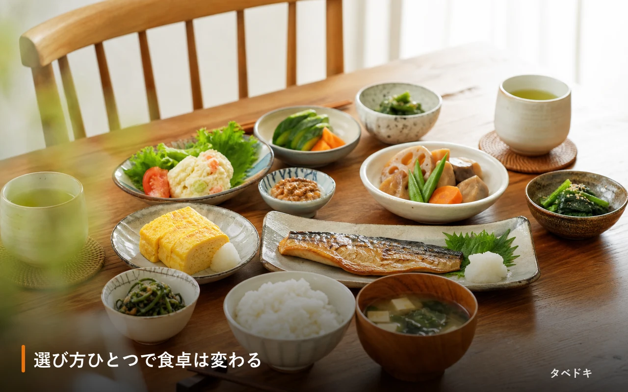 選び方ひとつで食卓は変わる