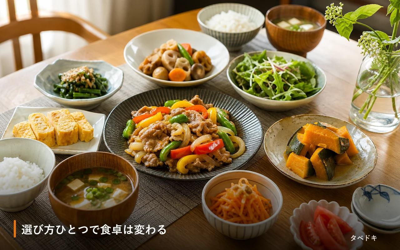 選び方ひとつで食卓は変わる