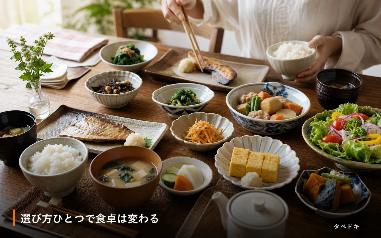 選び方ひとつで食卓は変わる