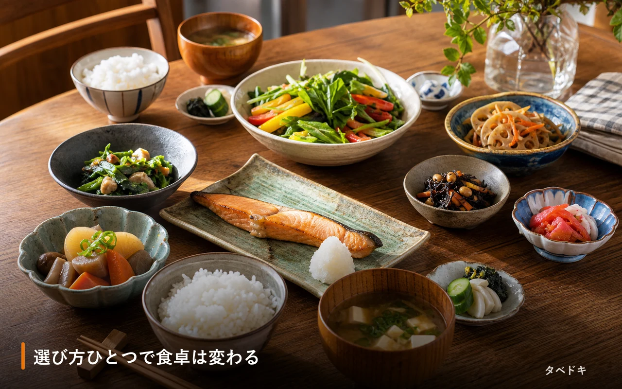 選び方ひとつで食卓は変わる