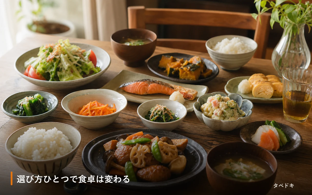 選び方ひとつで食卓は変わる