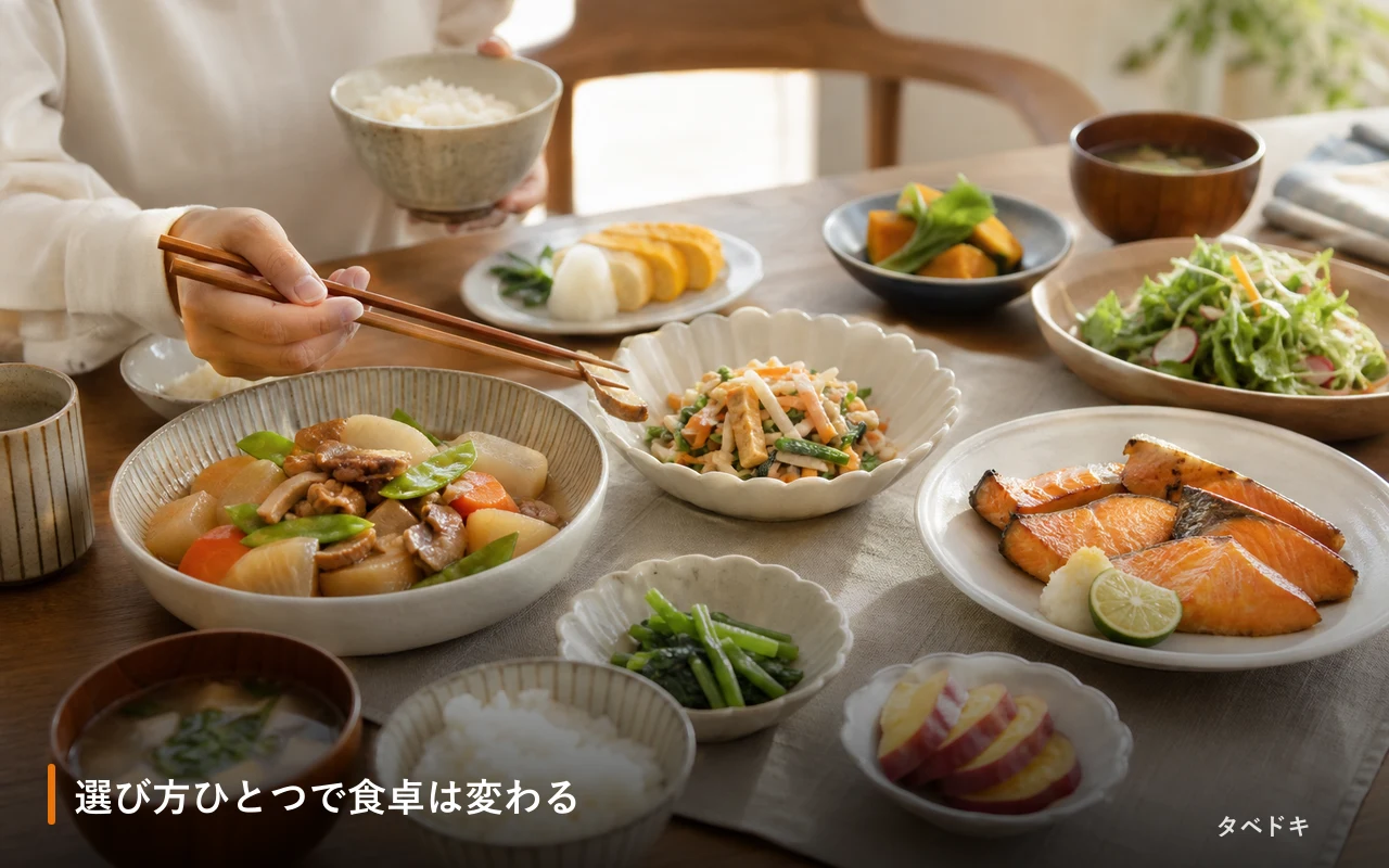 選び方ひとつで食卓は変わる