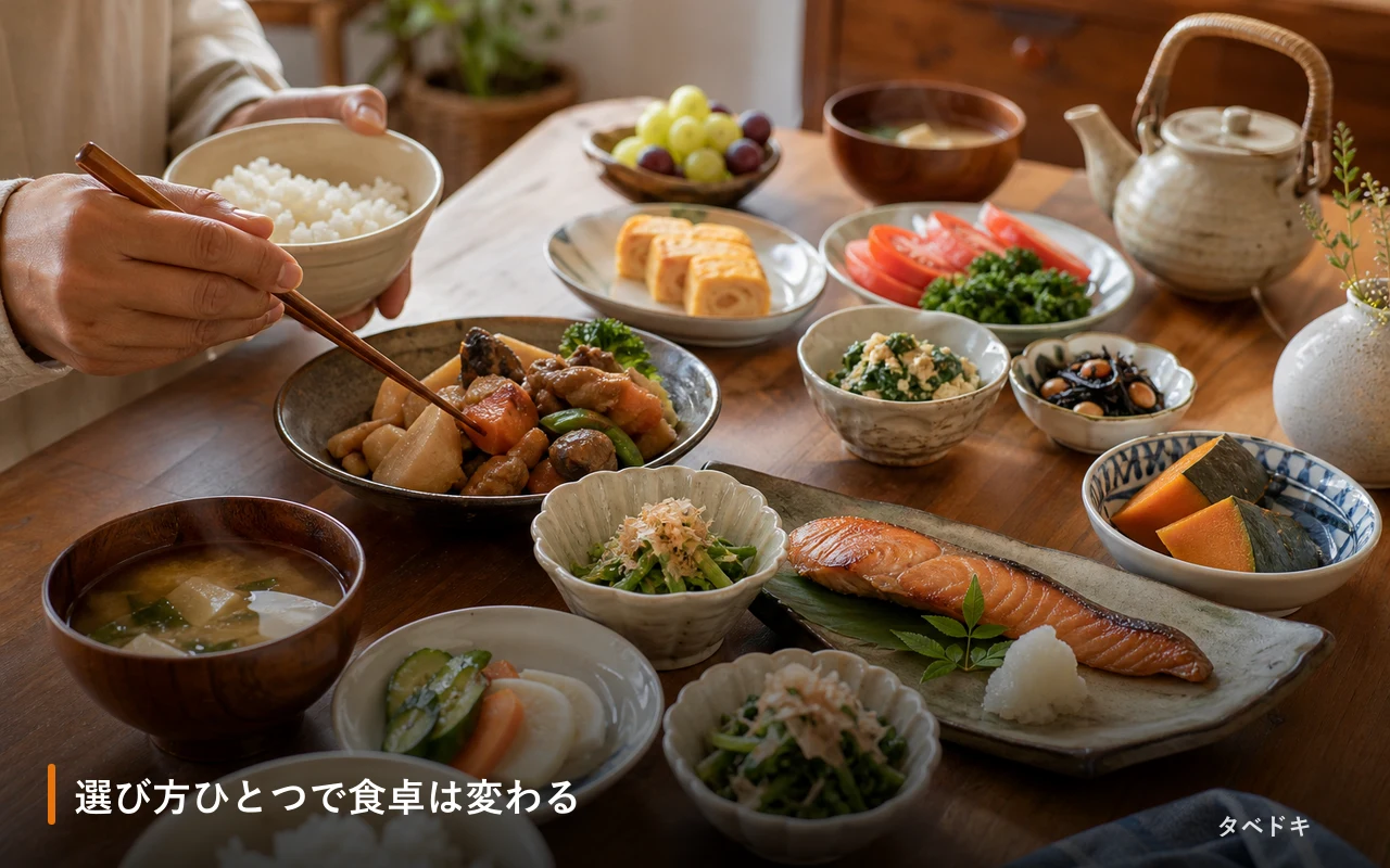 選び方ひとつで食卓は変わる