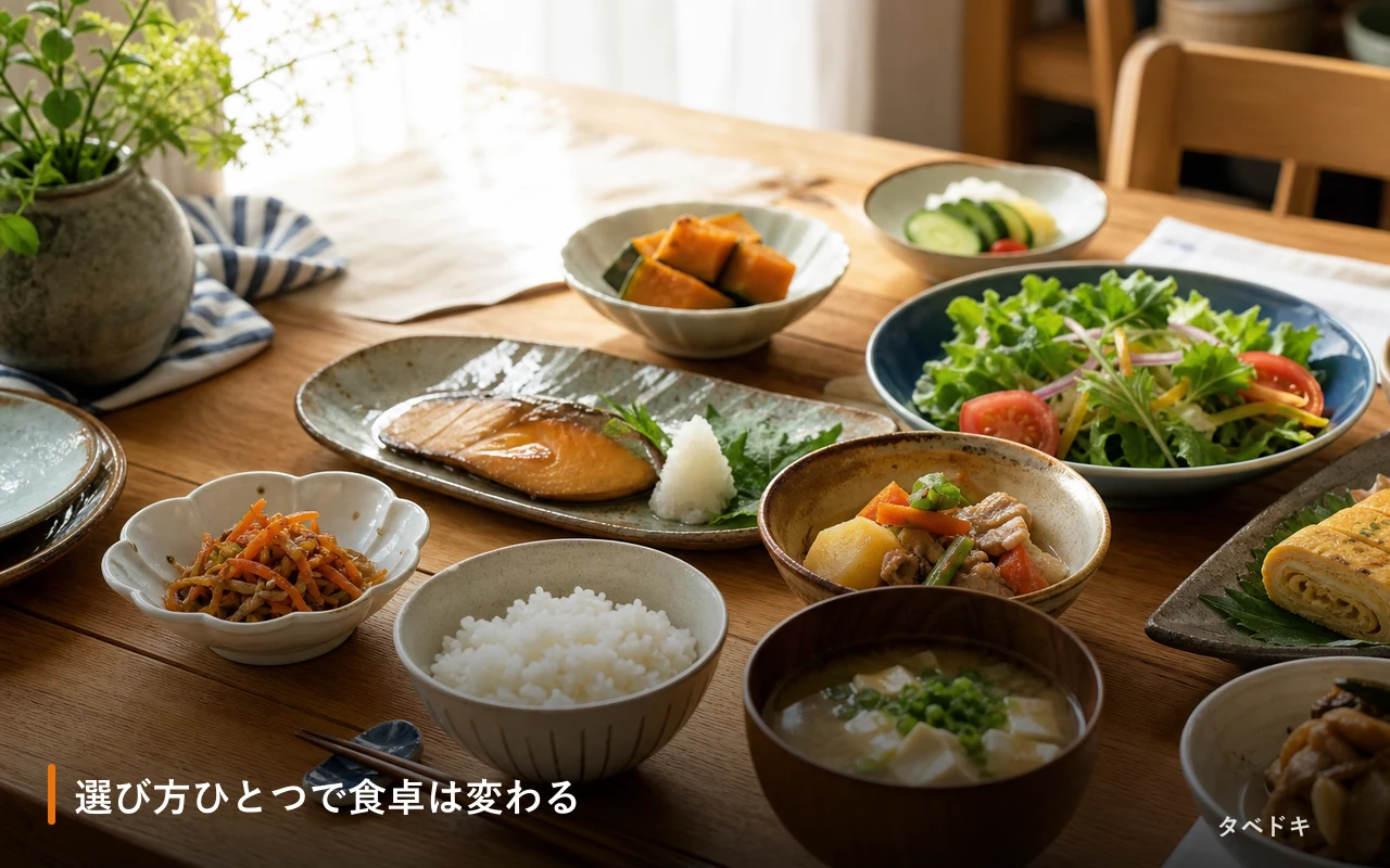 選び方ひとつで食卓は変わる