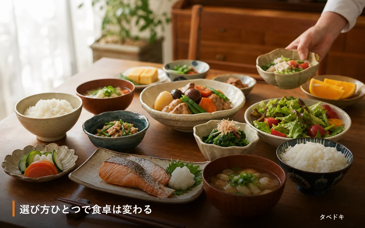 選び方ひとつで食卓は変わる