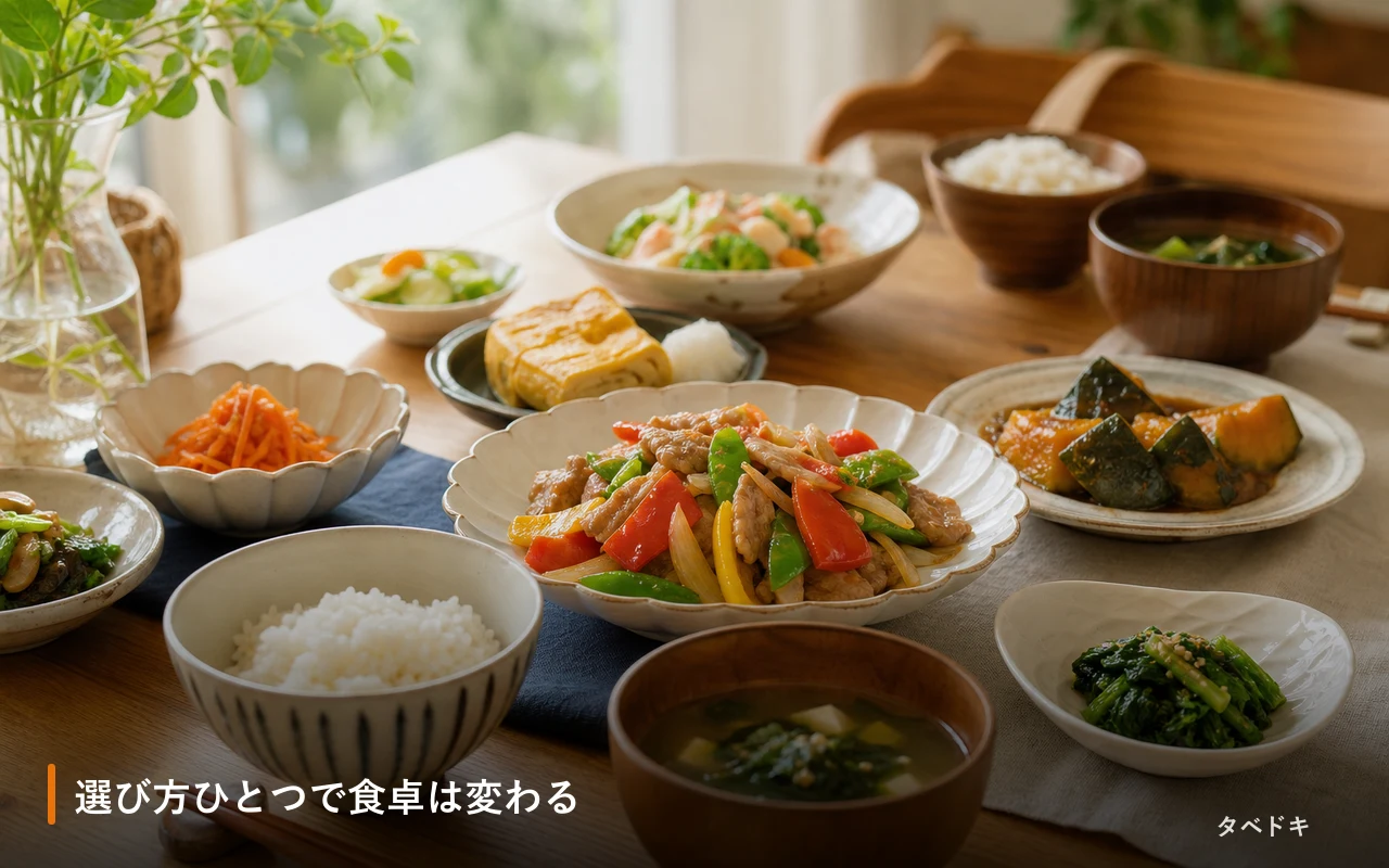 選び方ひとつで食卓は変わる