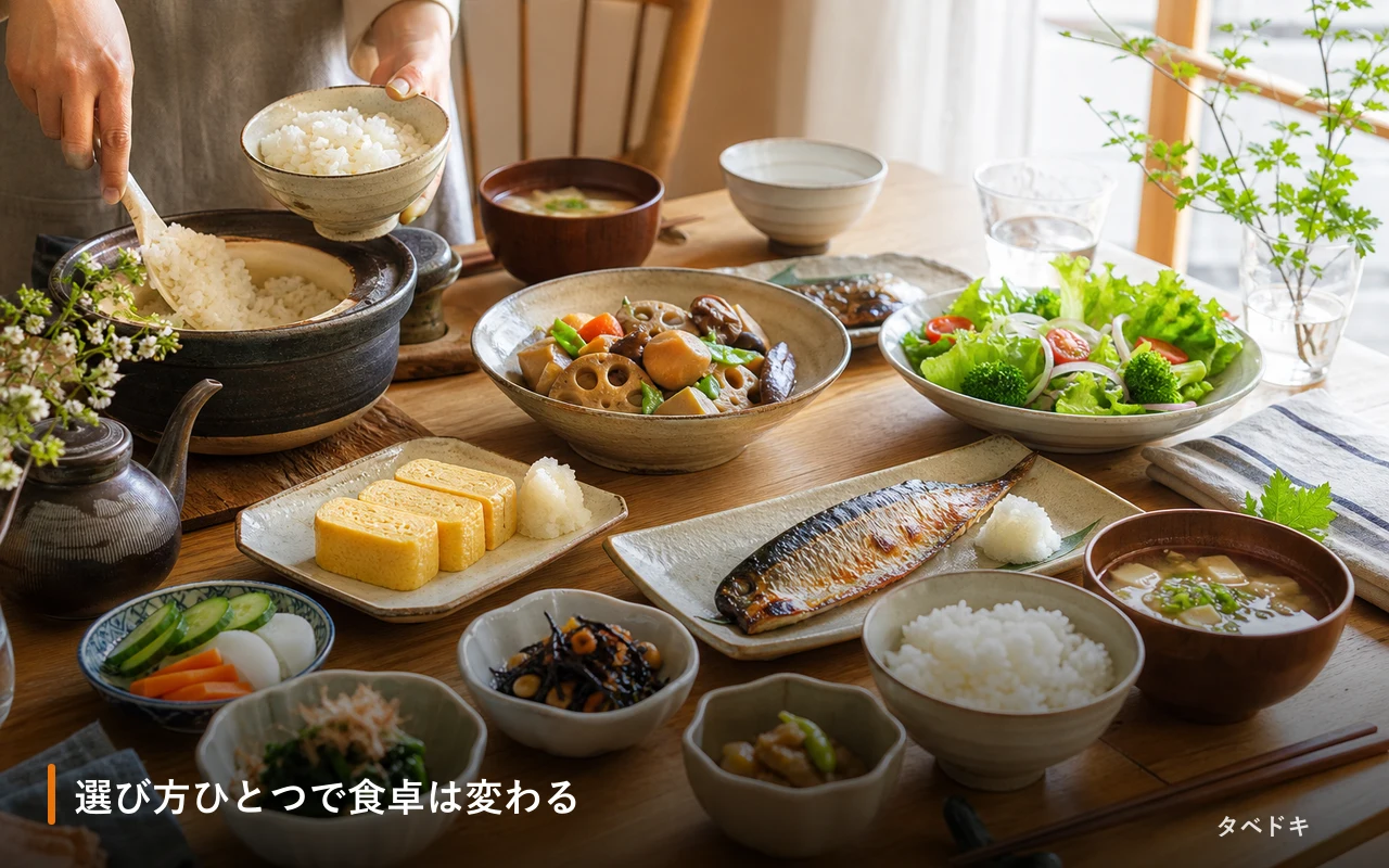 選び方ひとつで食卓は変わる