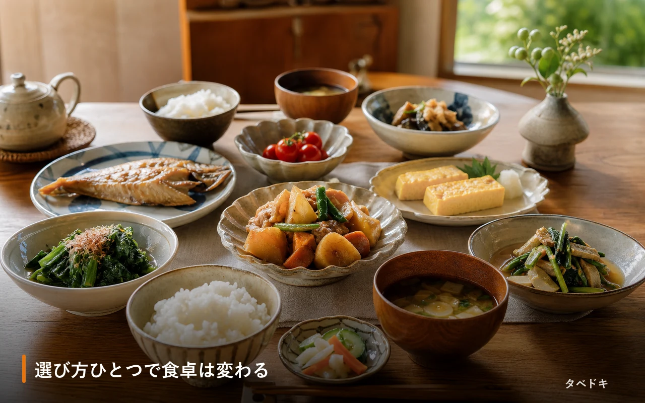 選び方ひとつで食卓は変わる