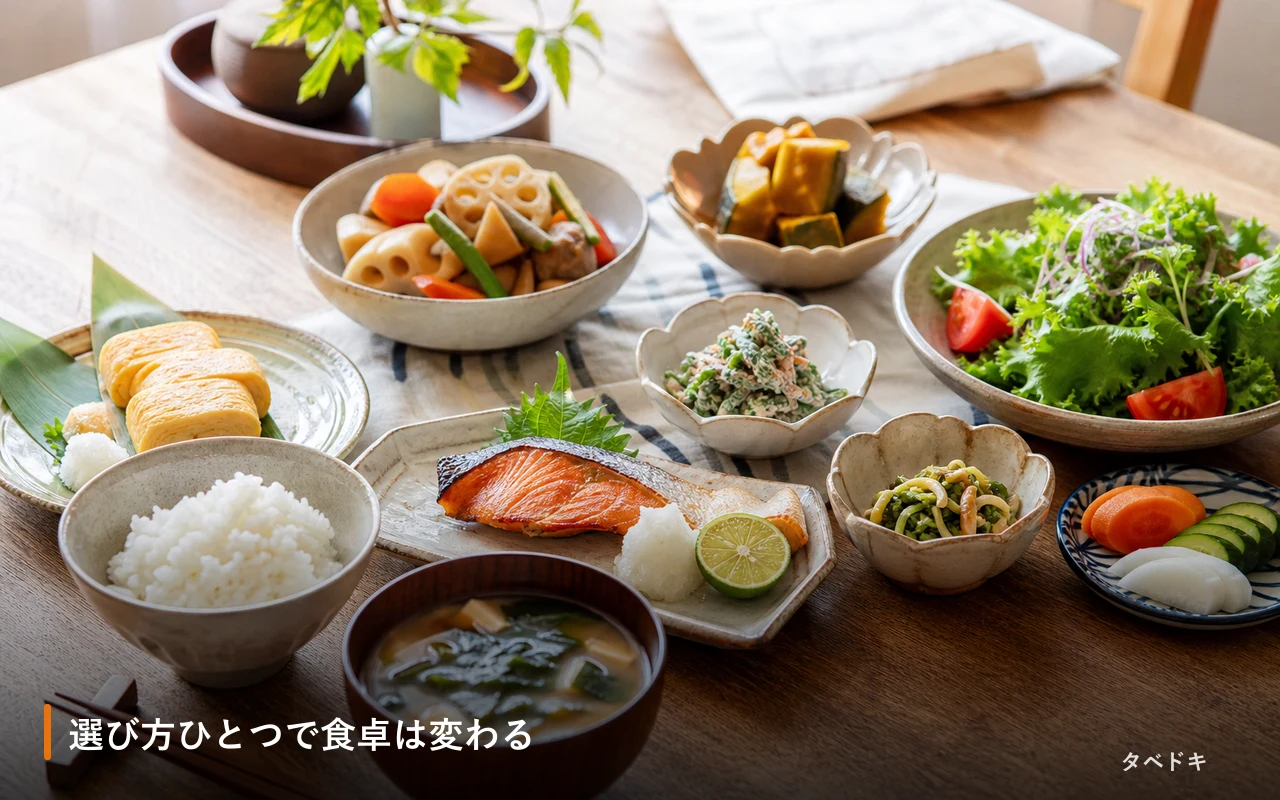 選び方ひとつで食卓は変わる