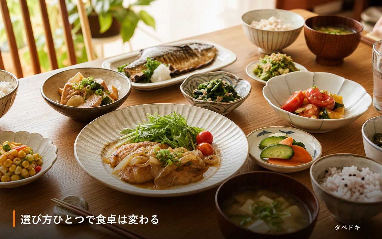 選び方ひとつで食卓は変わる