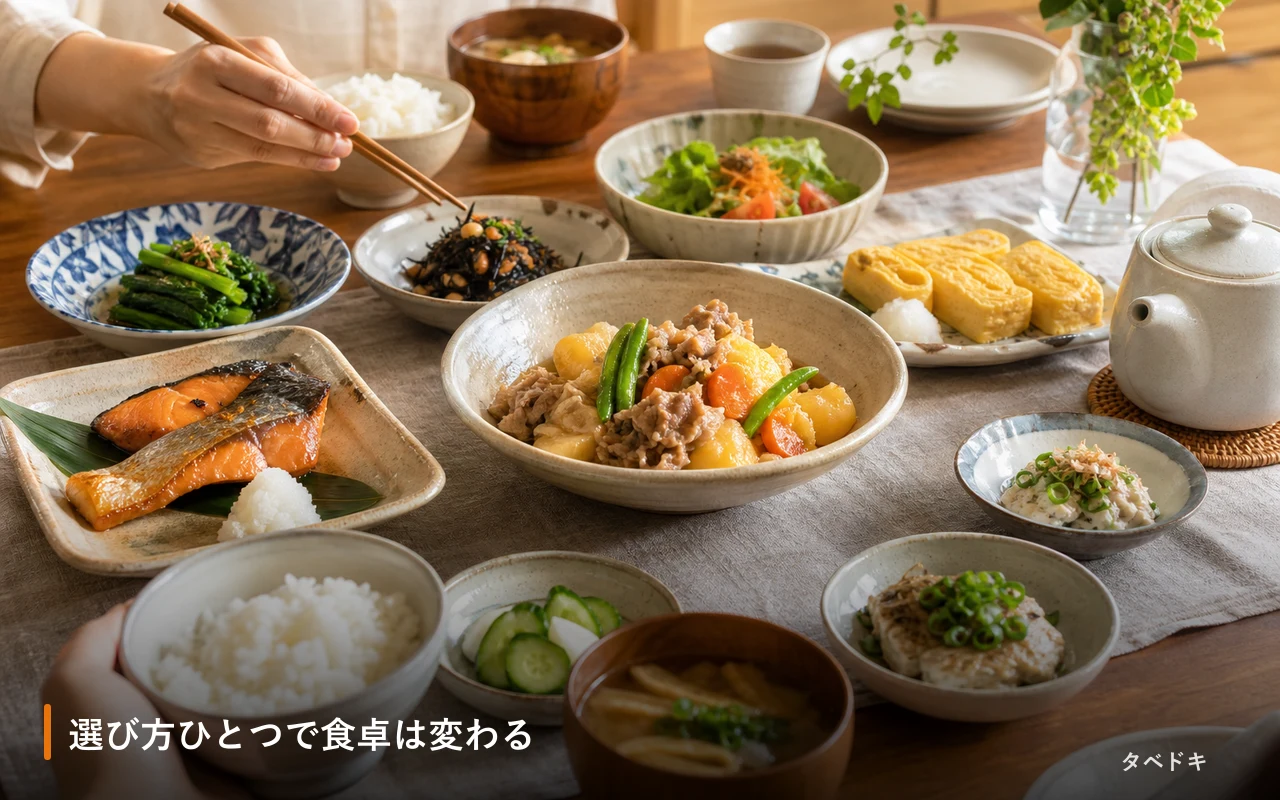 選び方ひとつで食卓は変わる