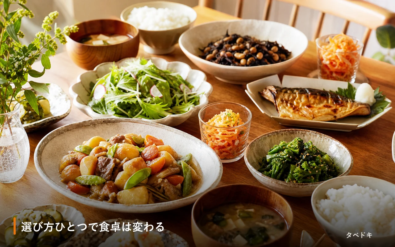 選び方ひとつで食卓は変わる