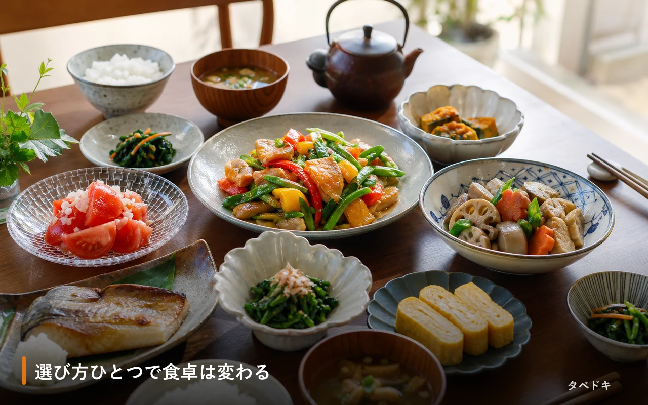 選び方ひとつで食卓は変わる