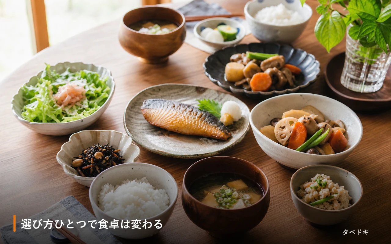 選び方ひとつで食卓は変わる