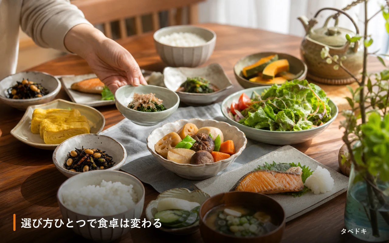 選び方ひとつで食卓は変わる