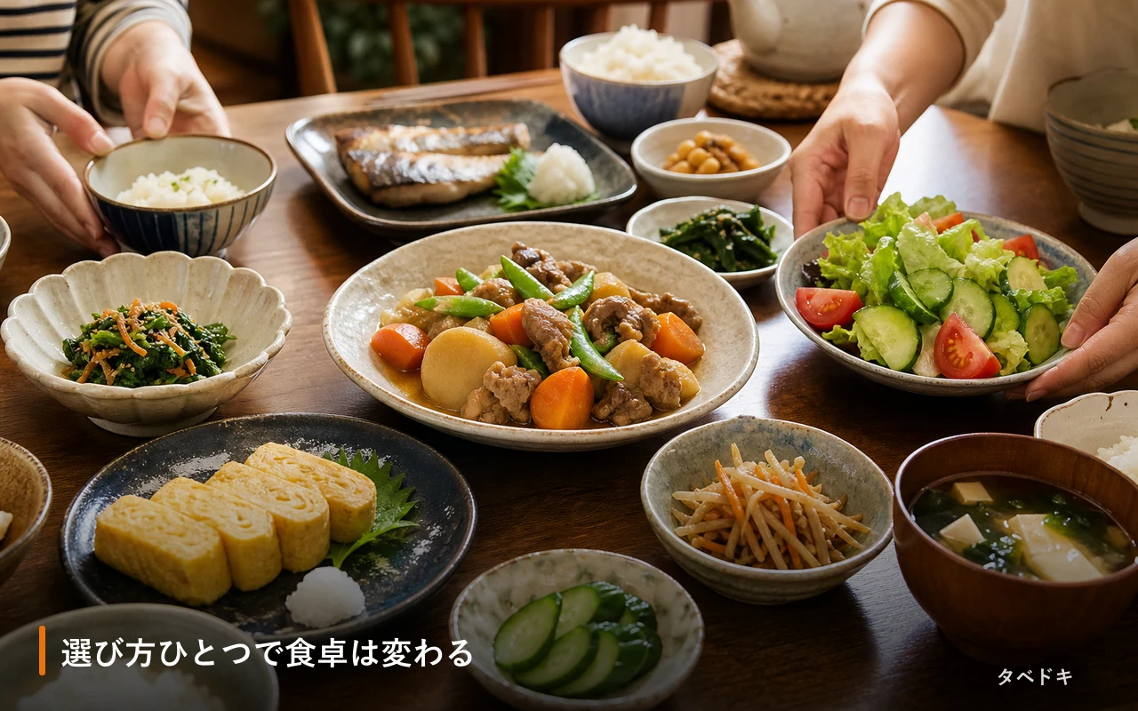 選び方ひとつで食卓は変わる