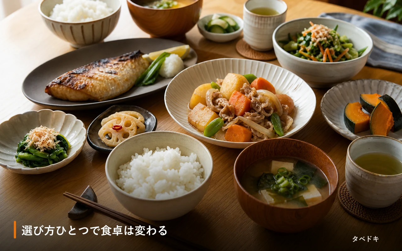 選び方ひとつで食卓は変わる