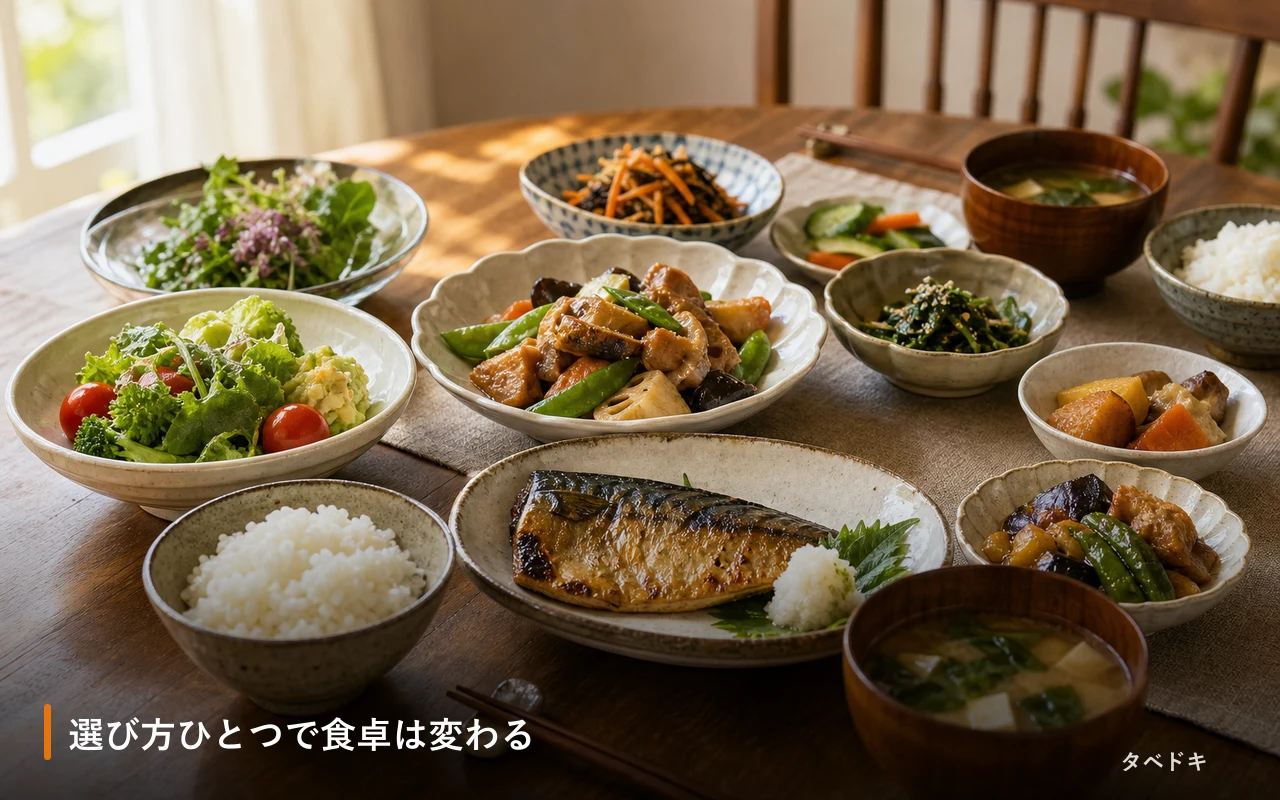 選び方ひとつで食卓は変わる