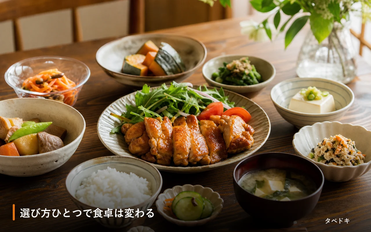 選び方ひとつで食卓は変わる