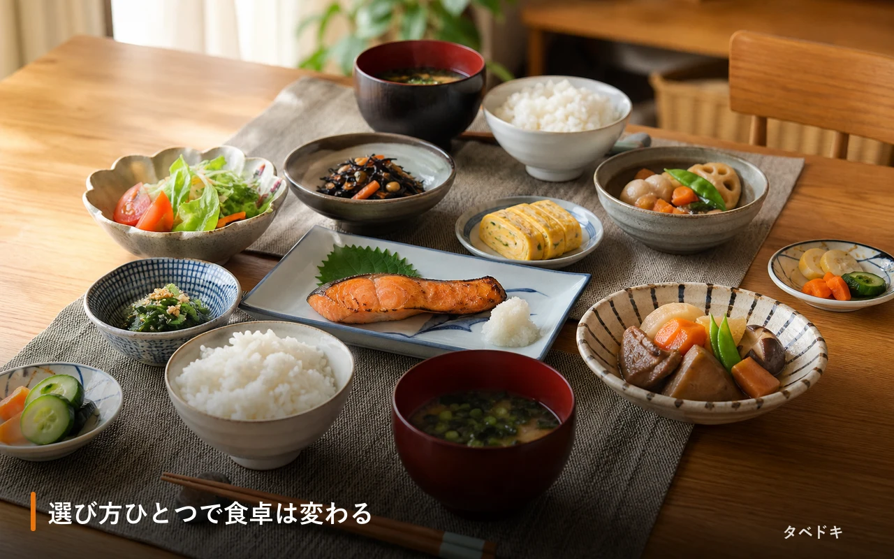 選び方ひとつで食卓は変わる