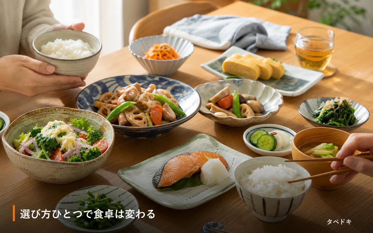 選び方ひとつで食卓は変わる