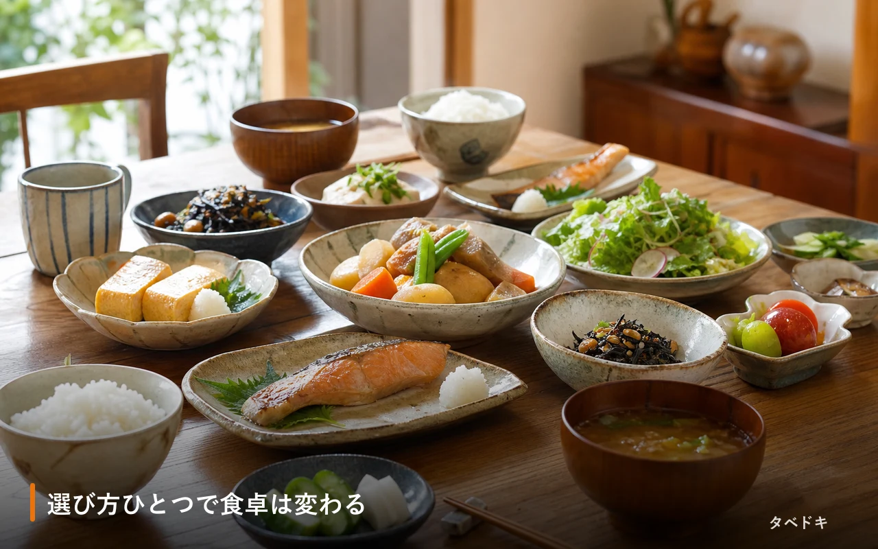 選び方ひとつで食卓は変わる