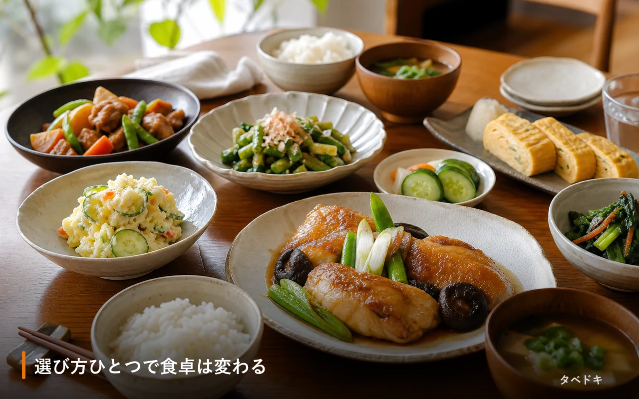 選び方ひとつで食卓は変わる