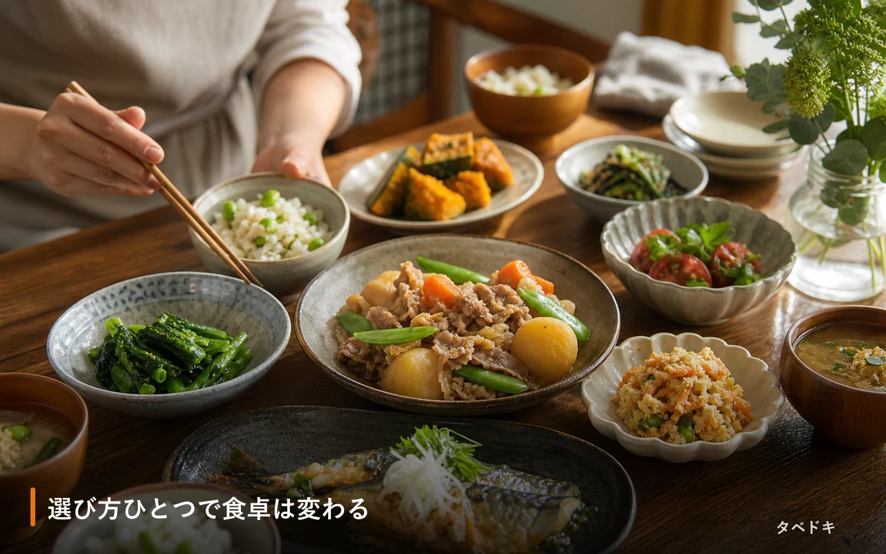 選び方ひとつで食卓は変わる