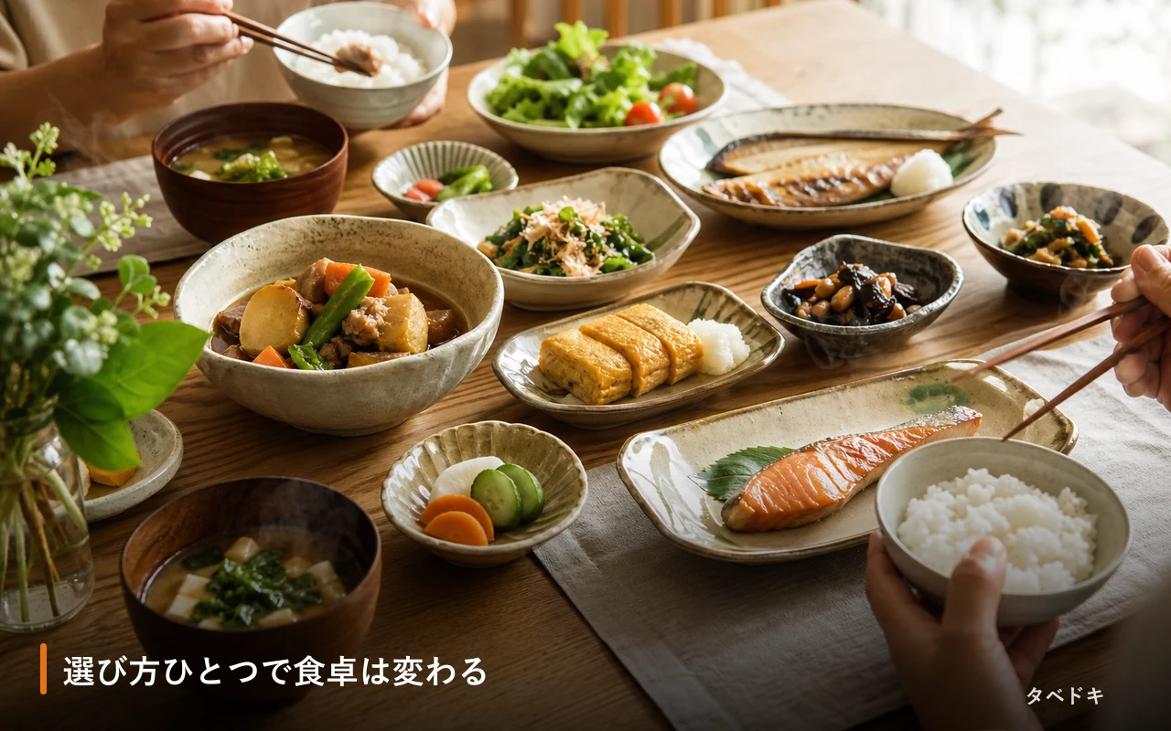 選び方ひとつで食卓は変わる