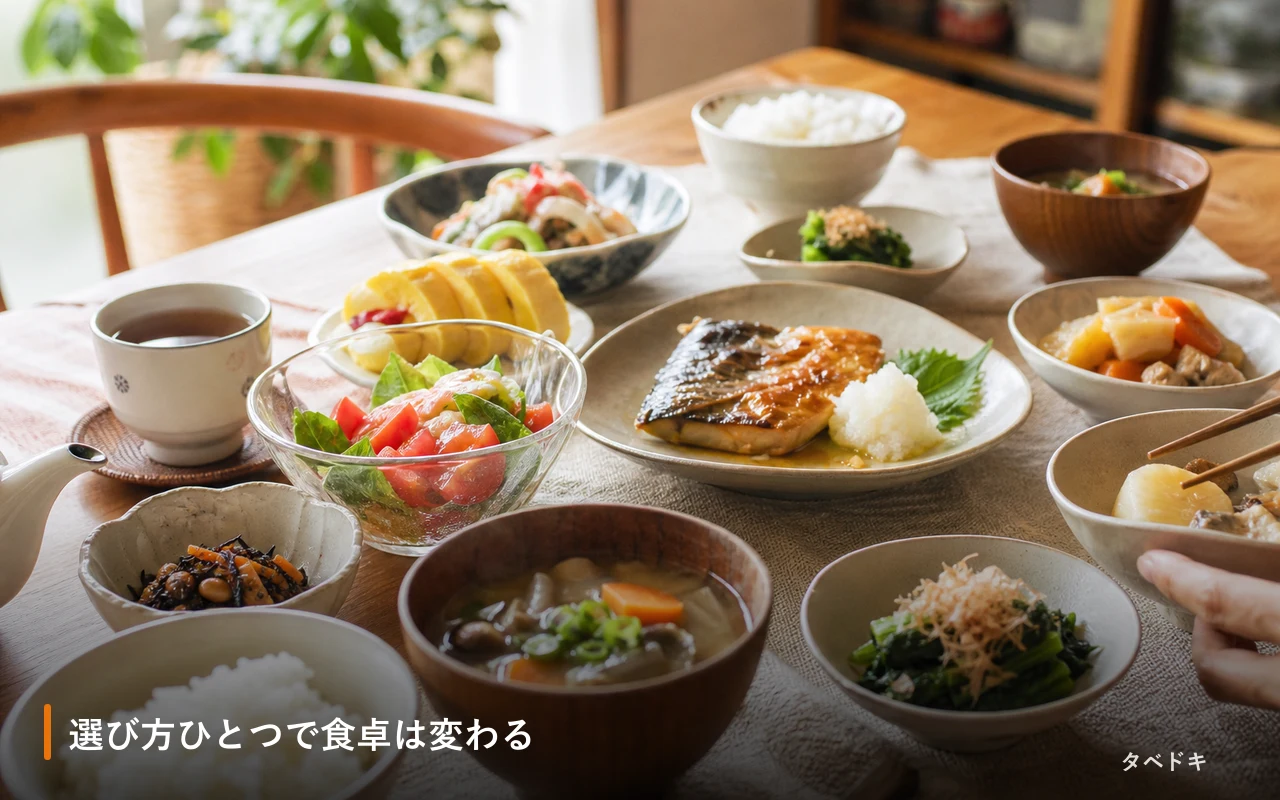 選び方ひとつで食卓は変わる