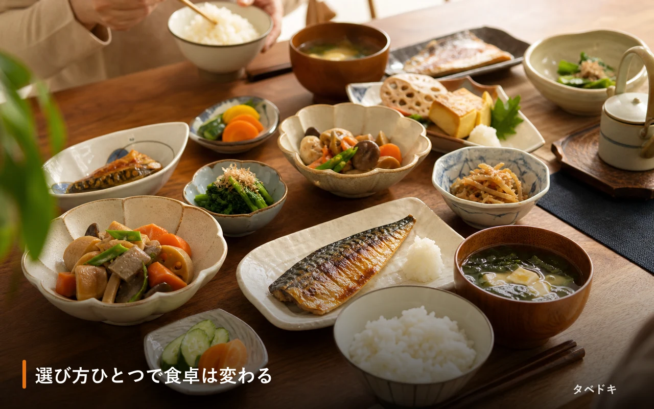 選び方ひとつで食卓は変わる