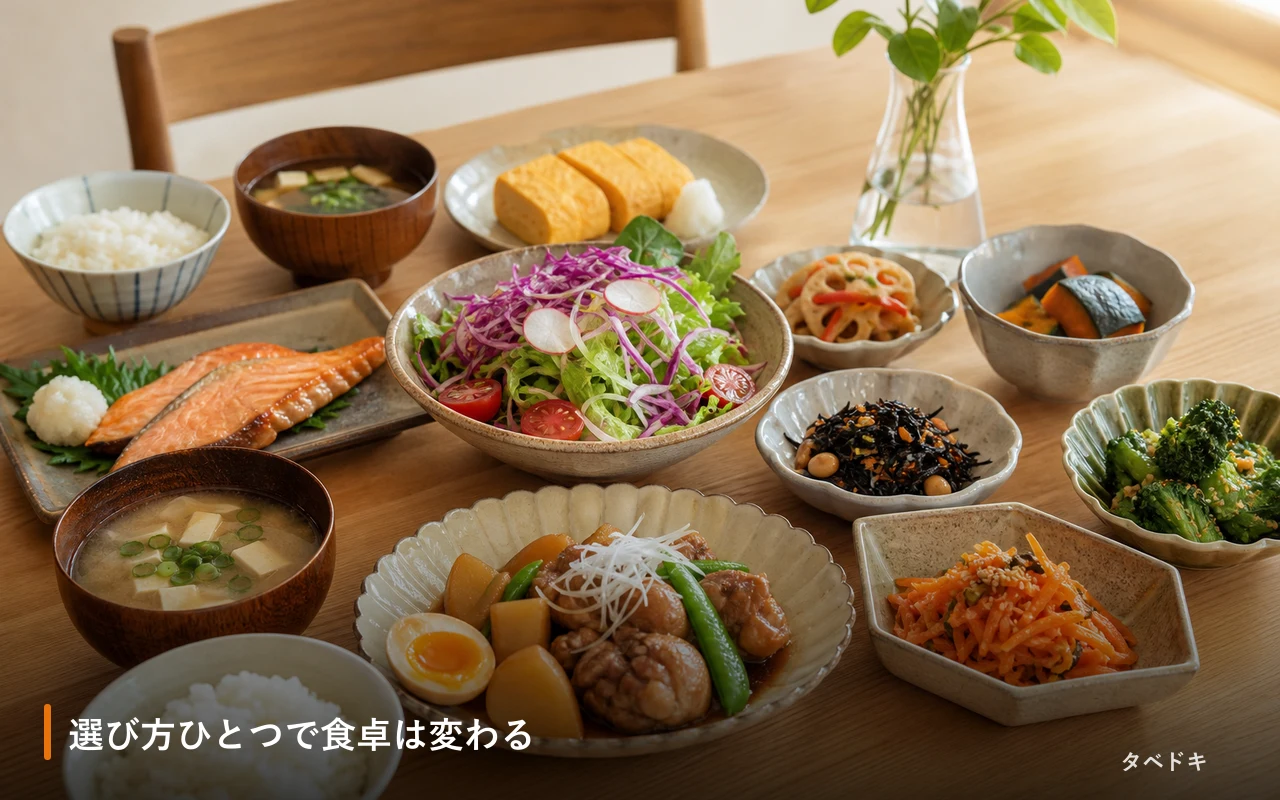 選び方ひとつで食卓は変わる
