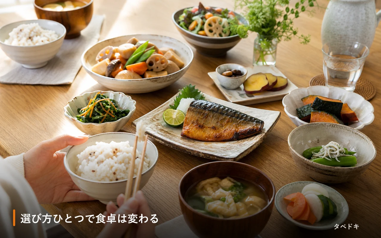 選び方ひとつで食卓は変わる