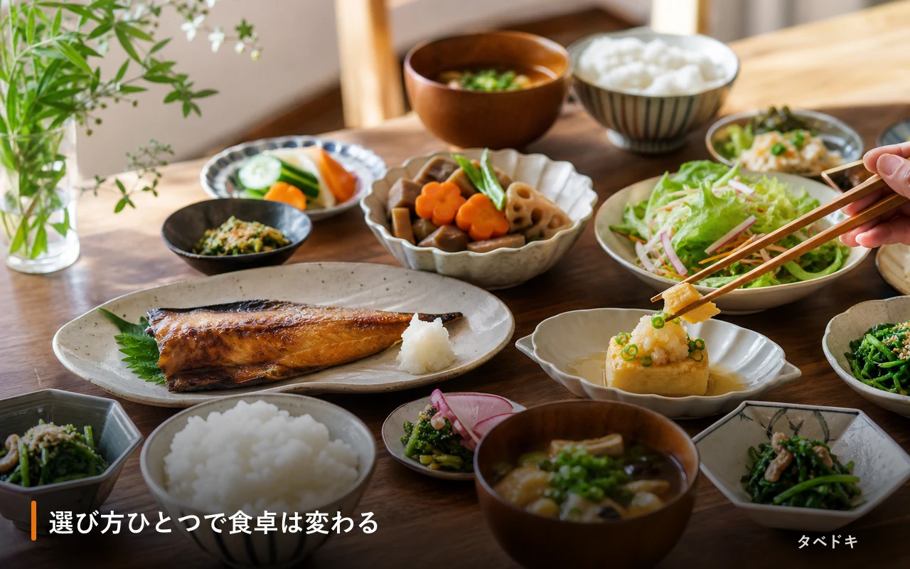 選び方ひとつで食卓は変わる