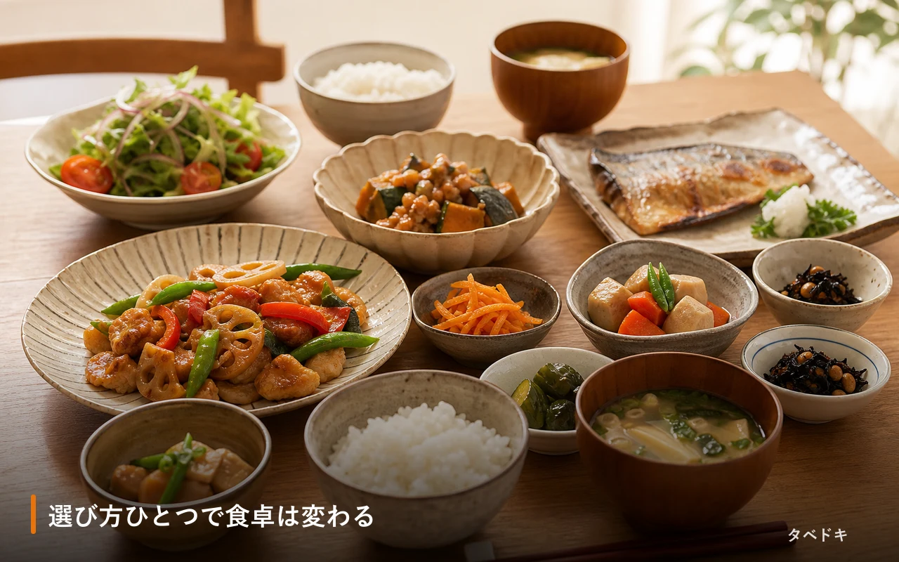 選び方ひとつで食卓は変わる