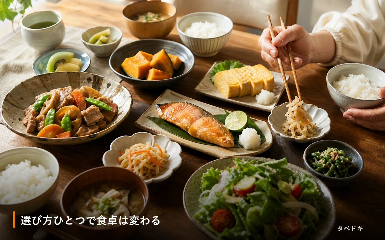 選び方ひとつで食卓は変わる