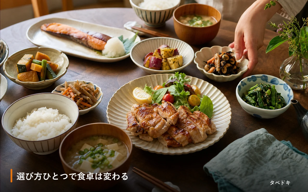 選び方ひとつで食卓は変わる