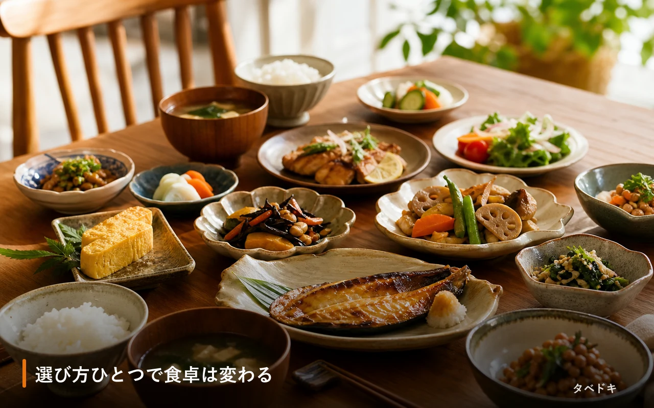 選び方ひとつで食卓は変わる