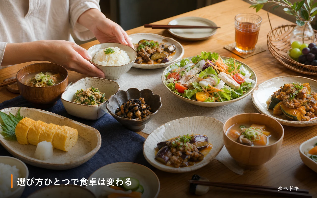 選び方ひとつで食卓は変わる