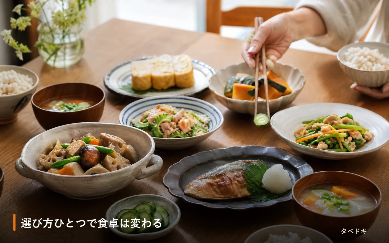 選び方ひとつで食卓は変わる